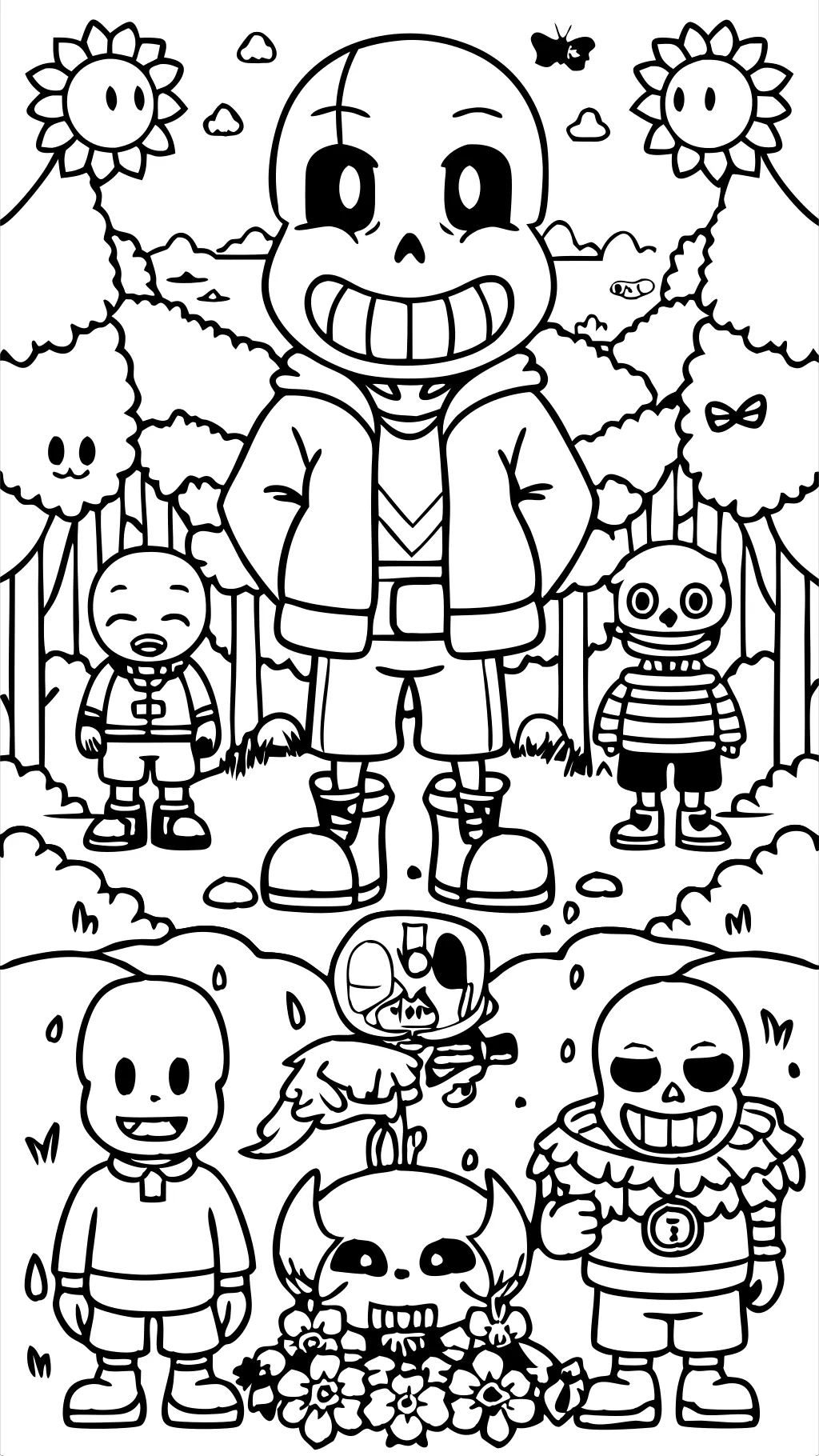 undertale coloring pages